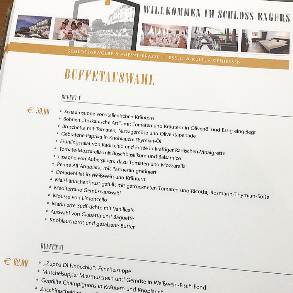 Menüblätter